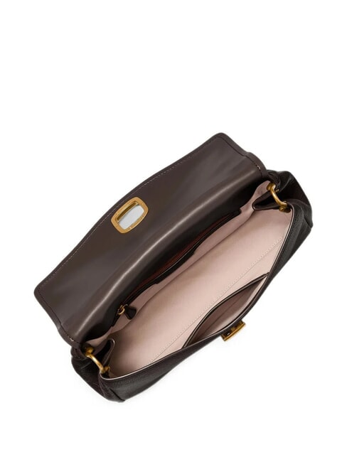 BRYANT Bolso de hombro de piel chocolate - Bolsos Mujer