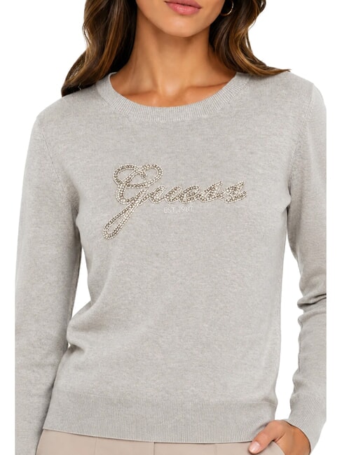 GEORGIA LOGO Camisa de manga larga gris claro melange m - Su&eacute;teres de mujer