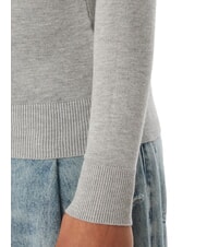 GUESS HALLIE TRIANGLE Jersey de cuello alto y manga larga gris claro melange m - Su&eacute;teres de mujer - 5