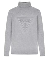GUESS HALLIE TRIANGLE Jersey de cuello alto y manga larga gris claro melange m - Su&eacute;teres de mujer - 6