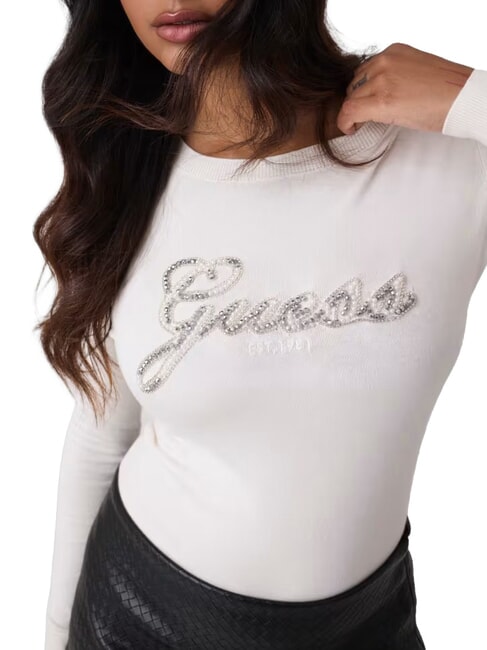 GEORGIA LOGO Camisa de manga larga cremwhi - Su&eacute;teres de mujer