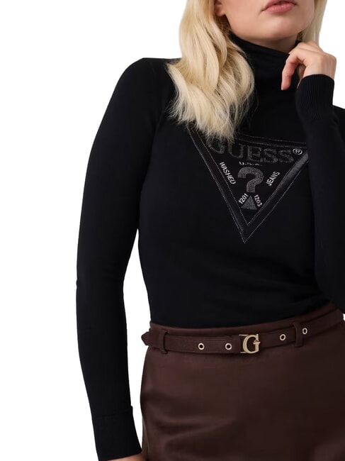 HALLIE TRIANGLE Jersey de cuello alto y manga larga jetbla - Su&eacute;teres de mujer