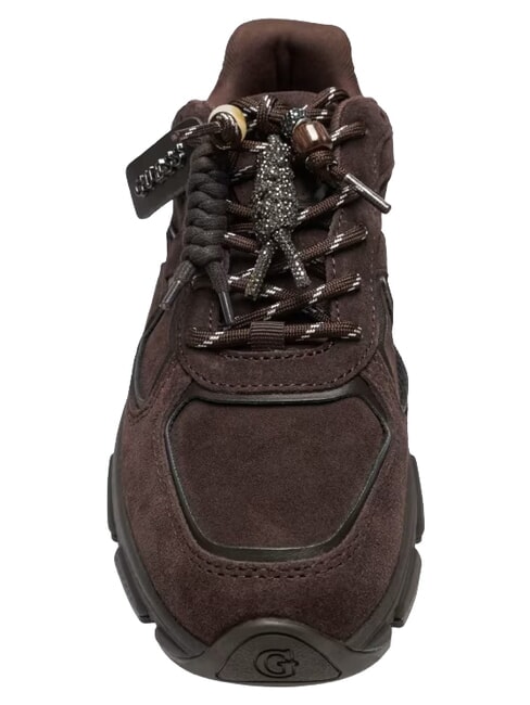 IRRINA Zapatillas de cuero marr&oacute;n - Zapatos Mujer