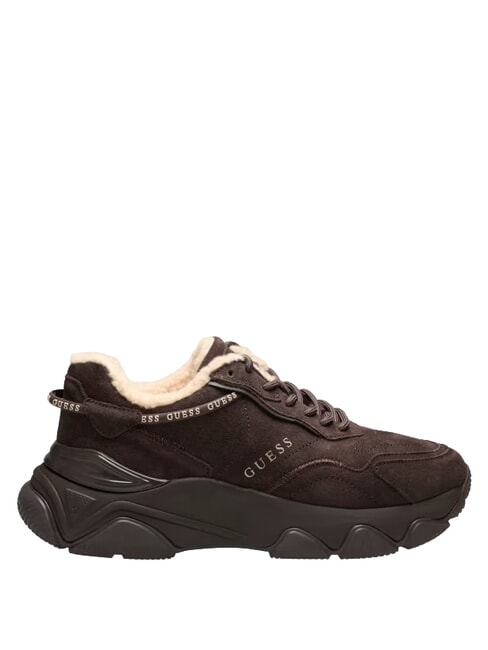 MICOLA3 Zapatillas de cuero marr&oacute;n - Zapatos Mujer