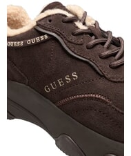 GUESS MICOLA3 Zapatillas de cuero marr&oacute;n - Zapatos Mujer - 6