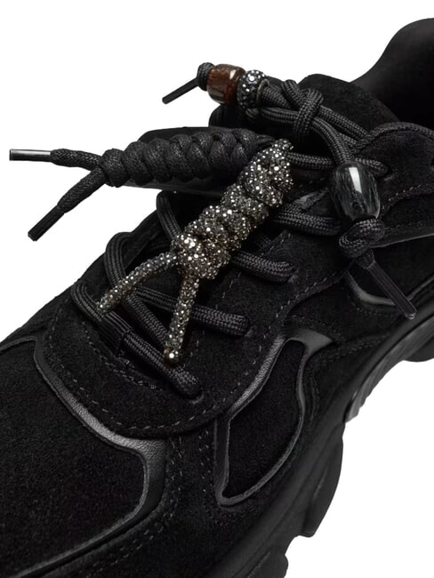 IRRINA Zapatillas de cuero NEGRO - Zapatos Mujer