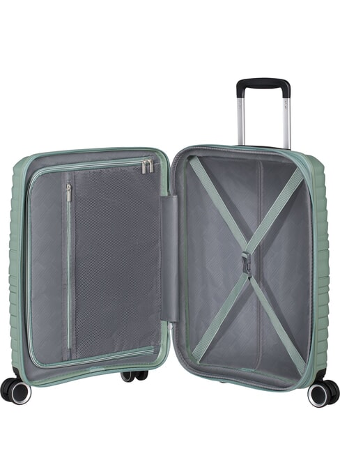 FLYTWIST  Equipaje de mano expandible verde bot&aacute;nico - Equipaje de mano