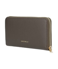 COCCINELLE C-ME SOFTY  Estuche para llaves/monedero de cuero lodo - Carteras Mujer - 3