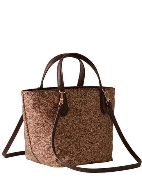 B-ESCAPE Bolso de mano con correa para el hombro beige/casta&ntilde;o - Bolsos Mujer
