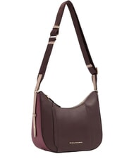 PIQUADRO CIRCLE Bolso de hombro de piel burdeos/rosa - Bolsos Mujer - 3