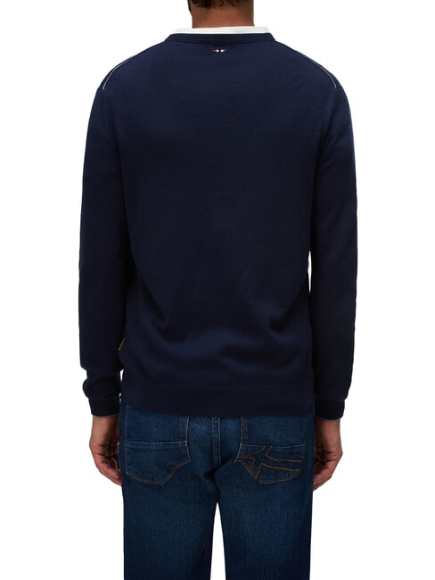 DAMAVAND Jersey de lana blu marine - Su&eacute;teres de los hombres