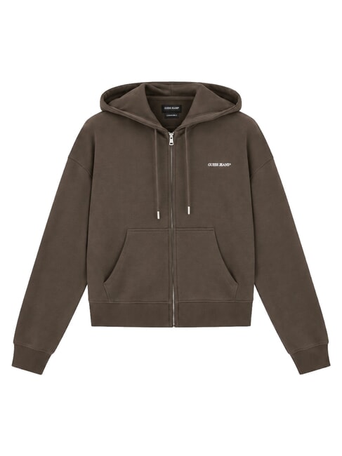 EMBRO Sudadera con cremallera caf&eacute; oscuro - Sudaderas de mujer