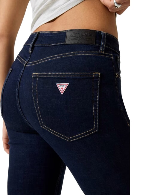 HIGH RISE vaqueros ajustados en brillo de enjuague oscuro - Jeans