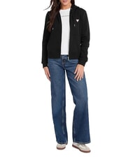 GUESS JEANS REGULAR MINI Sudadera con cremallera jetbla - Sudaderas de mujer - 4