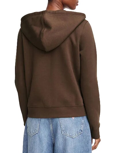 REGULAR MINI Sudadera con cremallera caf&eacute; oscuro - Sudaderas de mujer