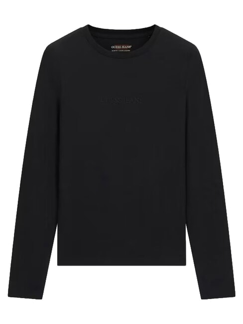 SLIM LOGO EMBOSSED Camiseta de manga larga jetbla - Sudaderas
