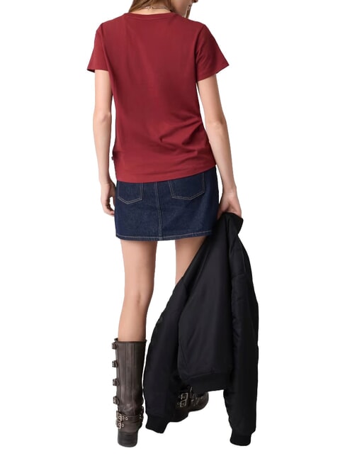 TRIANGLE Camiseta de algod&oacute;n tinto de vi&ntilde;edo - camiseta