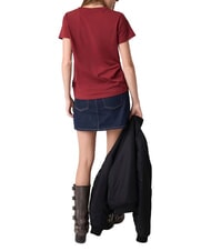 GUESS JEANS TRIANGLE Camiseta de algod&oacute;n tinto de vi&ntilde;edo - camiseta - 2