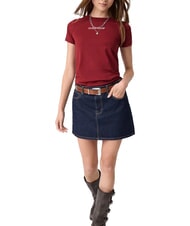 GUESS JEANS SLIM LOGO Camiseta el&aacute;stica slim fit tinto de vi&ntilde;edo - camiseta - 3