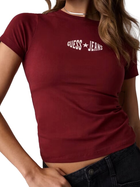PRINT SLIM Camiseta de manga corta de corte ajustado tinto de vi&ntilde;edo - camiseta