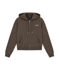 GUESS JEANS EMBRO Sudadera con cremallera caf&eacute; oscuro - Sudaderas de mujer - 3
