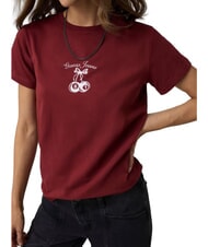 GUESS JEANS CHERRY REGULAR Camiseta de manga corta tinto de vi&ntilde;edo - camiseta - 4
