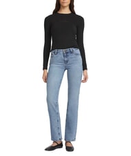 GUESS JEANS SLIM LOGO EMBOSSED Camiseta de manga larga jetbla - Sudaderas - 6