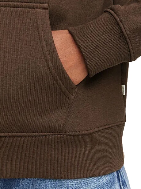 REGULAR MINI Sudadera con cremallera caf&eacute; oscuro - Sudaderas de mujer