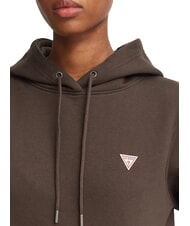 GUESS JEANS REGULAR MINI Sudadera caf&eacute; oscuro - Sudaderas de mujer - 4