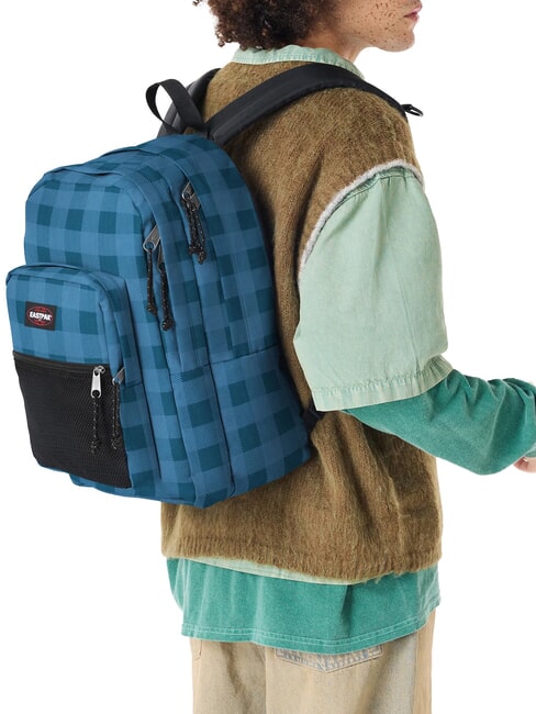 PINNACLE Mochila azul a cuadros - Mochilas Escuela & Tiempo Libre