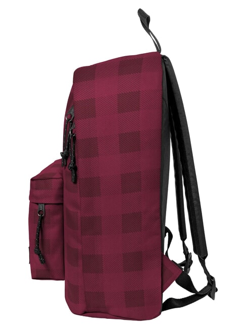 OUT OF OFFICE Mochila para port&aacute;til de 13 " borgo&ntilde;a a cuadros - Mochilas Escuela & Tiempo Libre