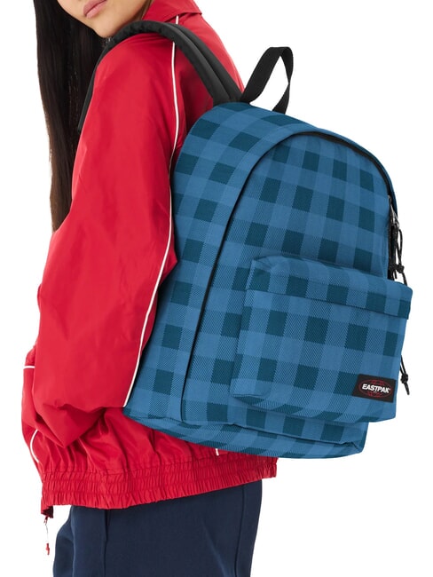 OUT OF OFFICE Mochila para port&aacute;til de 13 " azul a cuadros - Mochilas Escuela & Tiempo Libre