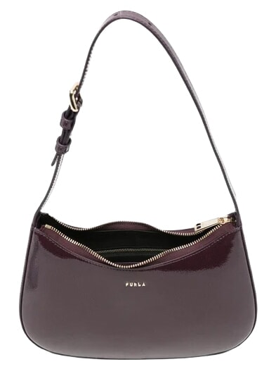 MARGOT Bolso de hombro de piel charol. floraci&oacute;n invernal - Bolsos Mujer