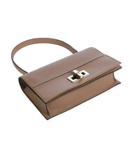 FURLA AMELIA Bolso de hombro de piel con correa para el hombro. caramelo - Bolsos Mujer - 4