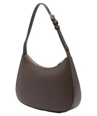 FURLA MARGOT Bolso de hombro de piel chocolate - Bolsos Mujer - 3