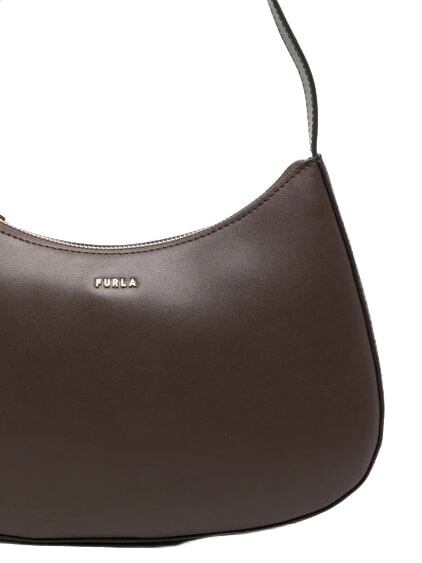 MARGOT Bolso de hombro de piel chocolate - Bolsos Mujer