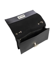 FURLA AMELIA Bolso de hombro de piel con correa para el hombro. negro - Bolsos Mujer - 5