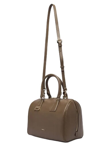 OLIVIA Bolso de mano con correa para el hombro gris lodoso - Bolsos Mujer