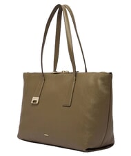 FURLA OLIVIA Comprador de cuero gris lodoso - Bolsos Mujer - 3