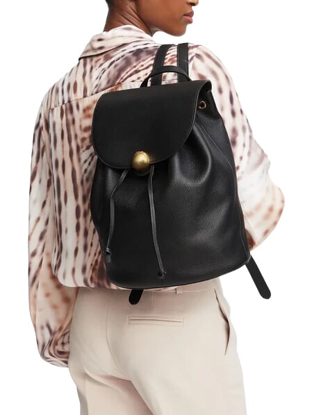 MOONLIGHT Mochila de cuero negro - Bolsos Mujer