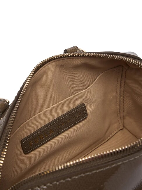 OLIVIA Bolso de piel con correa para el hombro gris lodoso - Bolsos Mujer
