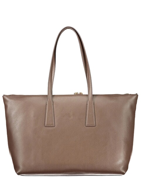 OLIVIA Bolso de hombro de piel para compras gris lodoso - Bolsos Mujer
