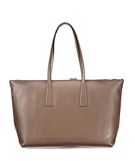 FURLA OLIVIA Bolso de hombro de piel para compras gris lodoso - Bolsos Mujer - 2