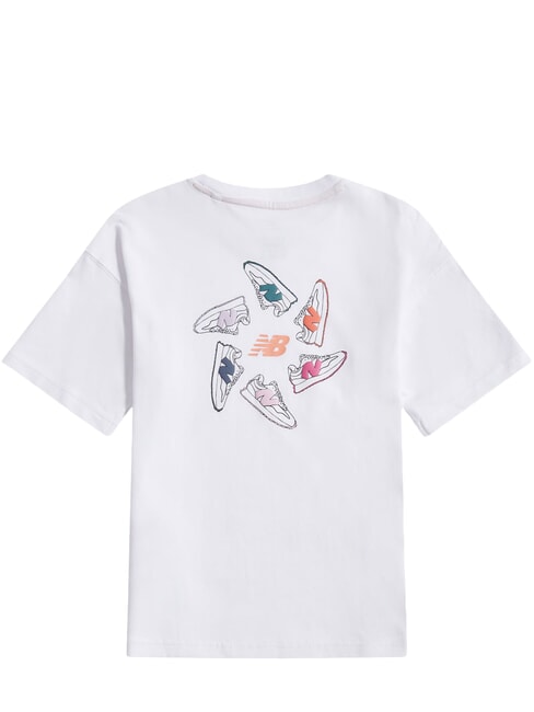CIRCLE GRAPHIC Camiseta de algod&oacute;n blanco brillante - Camiseta ni&ntilde;o