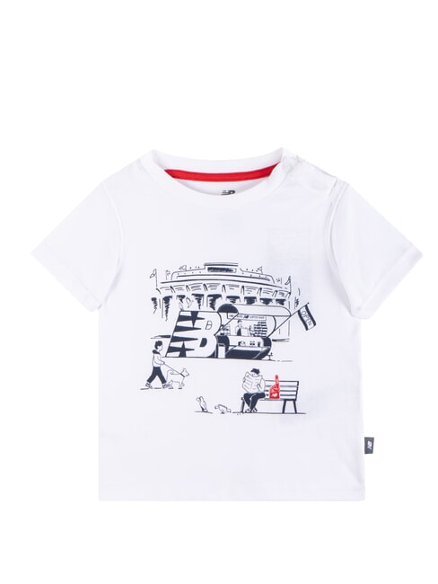 STADIUM Conjunto para beb&eacute;: camiseta + pantal&oacute;n blanco brillante - Ch&aacute;ndales para ni&ntilde;os