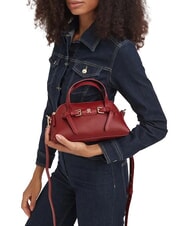 TOMMY HILFIGER TH BUCKLE Bolso de mano con correa para el hombro. rojo oto&ntilde;al - Bolsos Mujer - 2
