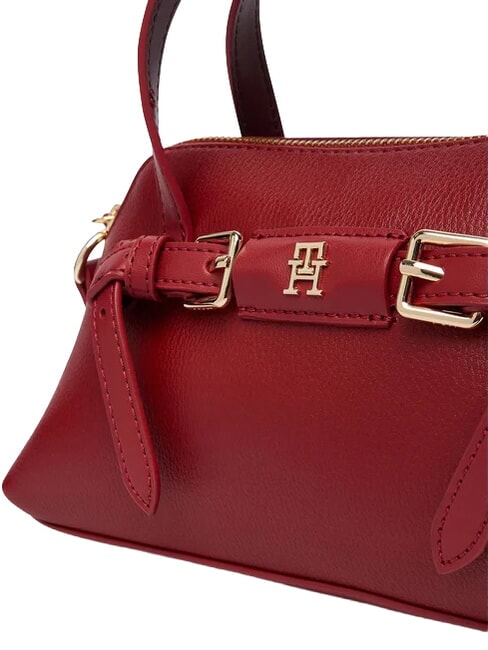 TH BUCKLE Bolso de mano con correa para el hombro. rojo oto&ntilde;al - Bolsos Mujer