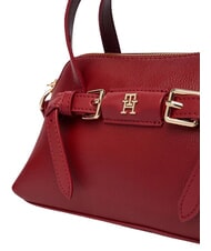 TOMMY HILFIGER TH BUCKLE Bolso de mano con correa para el hombro. rojo oto&ntilde;al - Bolsos Mujer - 5