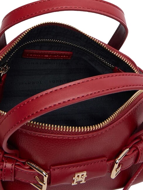 TH BUCKLE Bolso de mano con correa para el hombro. rojo oto&ntilde;al - Bolsos Mujer