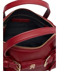 TOMMY HILFIGER TH BUCKLE Bolso de mano con correa para el hombro. rojo oto&ntilde;al - Bolsos Mujer - 6